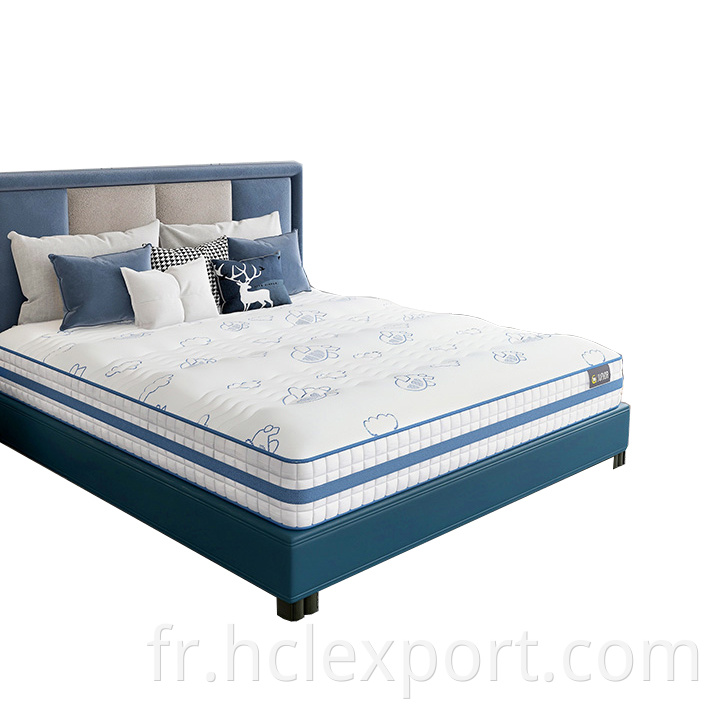 Matelas de lit moderne en gros de première importation pour meubles à domicile dans une boîte King Size Spring Latex Gel Memory Foam Matelas